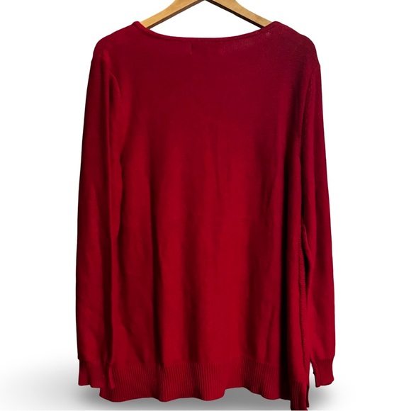 NWT 🎄 Karen Scott Women's Red Sweater Long Sleeve XL - Picture 13 of 14